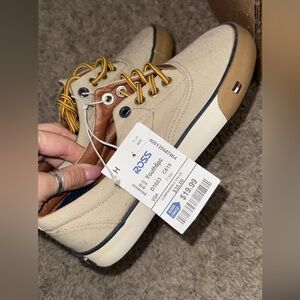 Boys Tommy Hilfiger Cream Sneakers